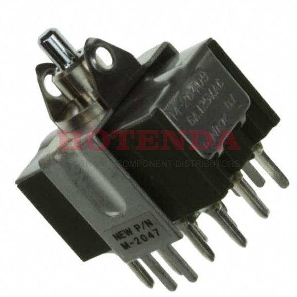 M2047TXW13 - SWITCH ROCKER DP3T 6A 125V