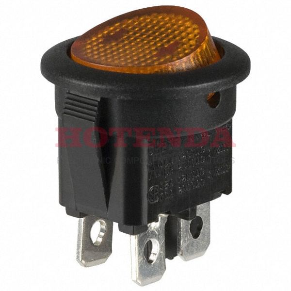 RRA22H3BBALN - SWITCH ROCKER SPST 10A 125V