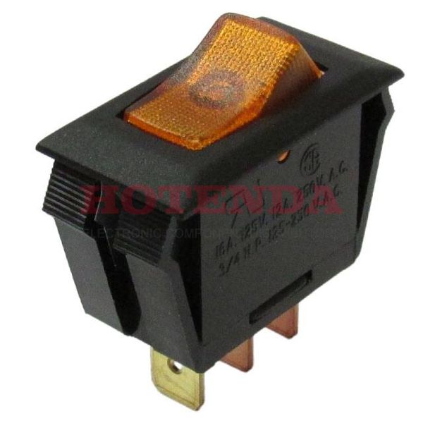 GRL-2011-1602 - Illuminated Rocker Switches SPST 16A 125-250VAC