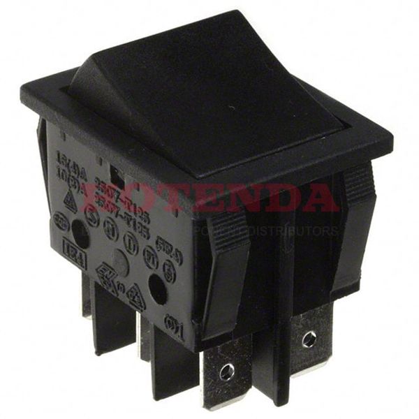 R2301C2NBB - SWITCH ROCKER DPDT 20A 125V