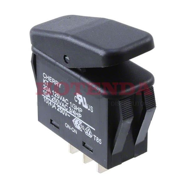 KTG2BNB1BBBNNN - SWITCH ROCKER SPDT 20A 125V