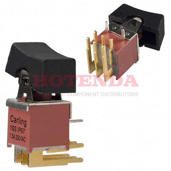 1SS-WMDP1-R1/2-M6GE - SWITCH ROCKER DPDT 3A 125V