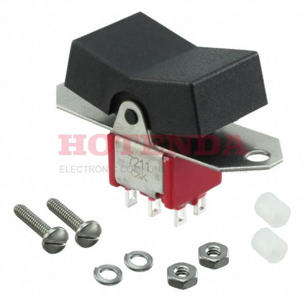 7211J3ZQE2 - SWITCH ROCKER SP3T 5A 120V