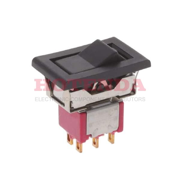 7201J16ZGE22 - Switch Rocker ON None ON DPDT Solder Lug Rocker 5A 250VAC 28VDC 0.4VA