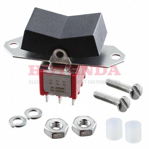 7411J3ZQE2 - SWITCH ROCKER DP3T 5A 120V