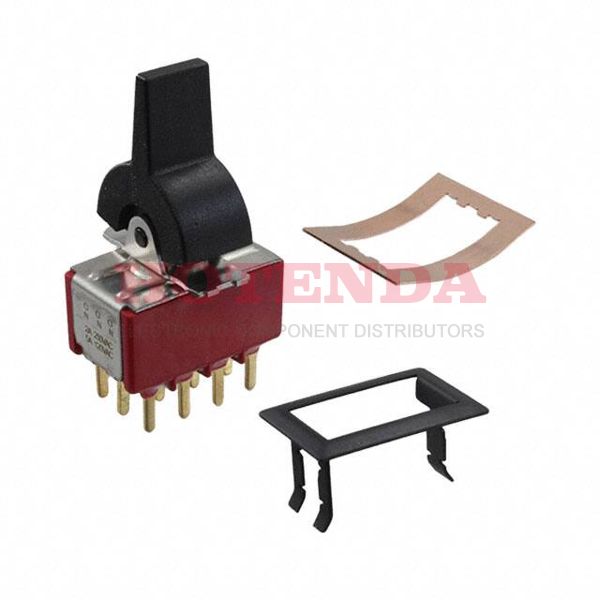 7411J2CGE2 - Switch Rocker ON ON ON DP3T PC Pins Lever 5A 250VAC 28VDC 0.4VA