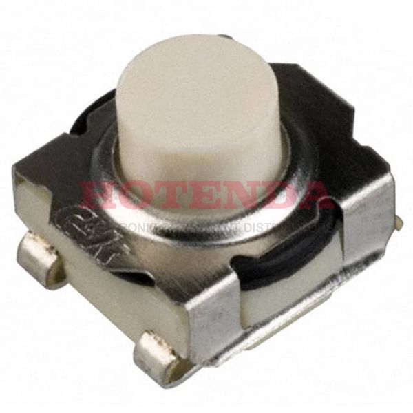 KT11P2JM34LFS - Switch Tactile N.O. SPST Round Button Gull Wing 32VAC 32VDC 1W 100000Cycle 3N SMD Tube/T/R