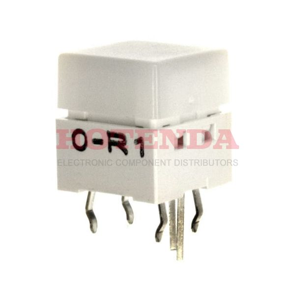 B3W-9002-R1N - Tactile Switches HF Red LED White Cap
