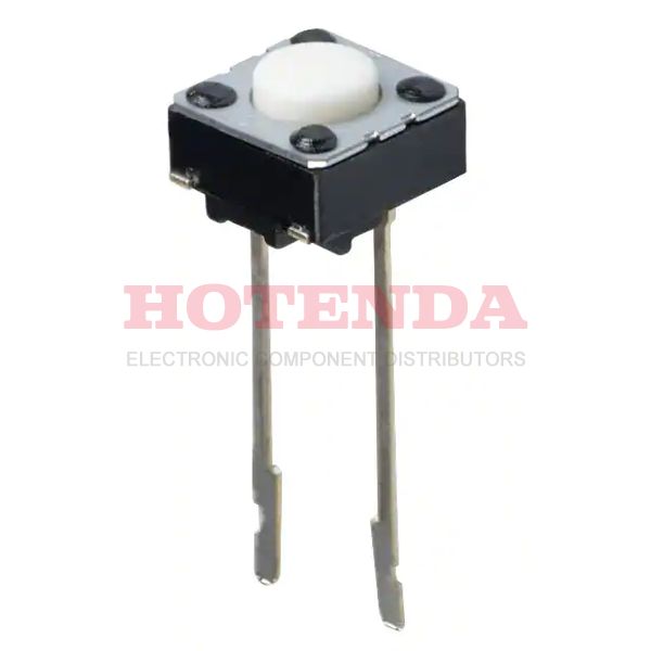 EVQ-21504M - Switch Tactile N.O. SPST Round Button PC Pins 0.02A 15VDC 1.6N Thru-Hole T/R