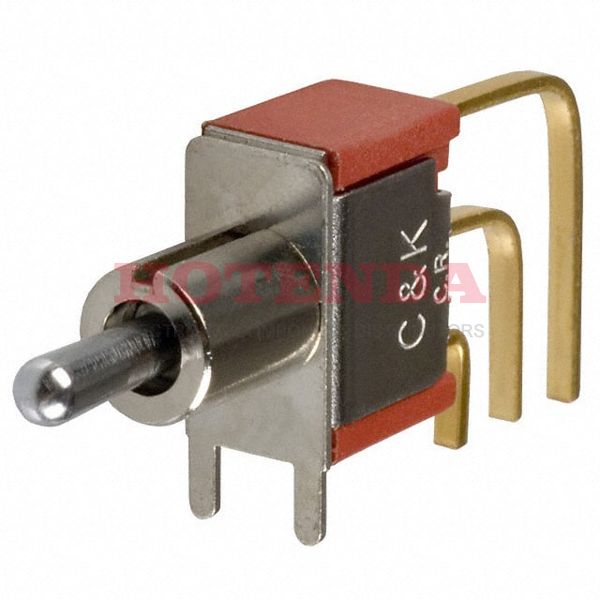7107MD9AV2BE - SWITCH TOGGLE SPDT 0.4VA 20V