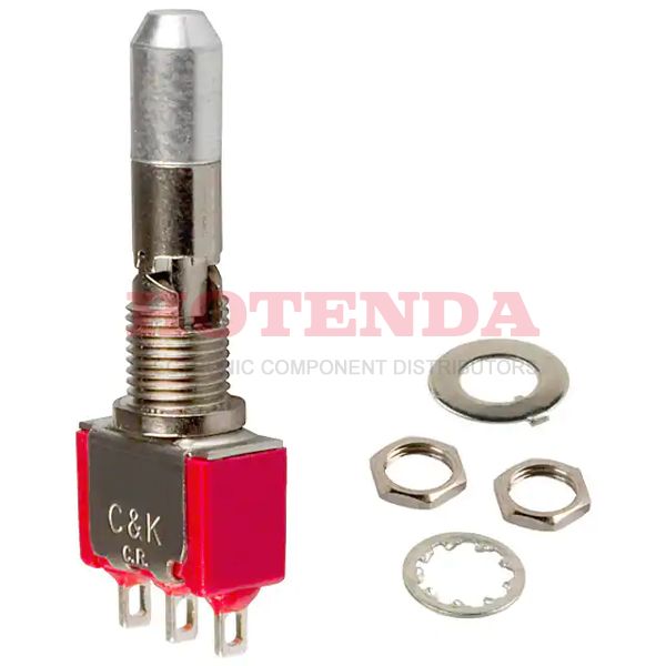 7103K2ZQE - C &amp; K COMPONENTS 7103K2ZQE Toggle Switch, 7000 Series, Non Illuminated, SPDT, On-Off-On, Panel, 5 A