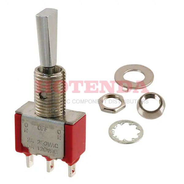 7107P3YZQE - SWITCH TOGGLE SPDT 5A 120V
