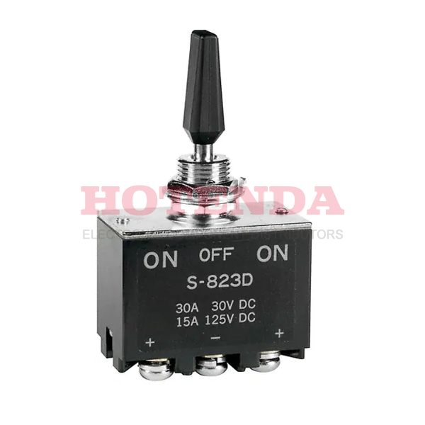 S823D - SWITCH TOGGLE DPDT 30A 30V