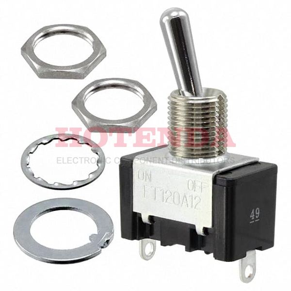 ET120D12-Z - SWITCH TOGGLE SPDT 20A 125V