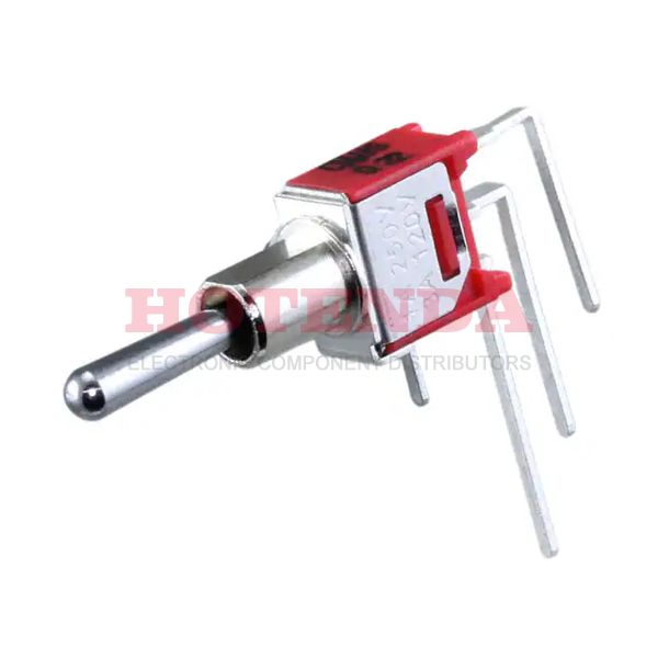 34CMSP31B2M7QT - Switch Toggle ON OFF ON SPDT Round Toggle PC Pins 3A 250VAC 28VDC PC Mount with Bracket