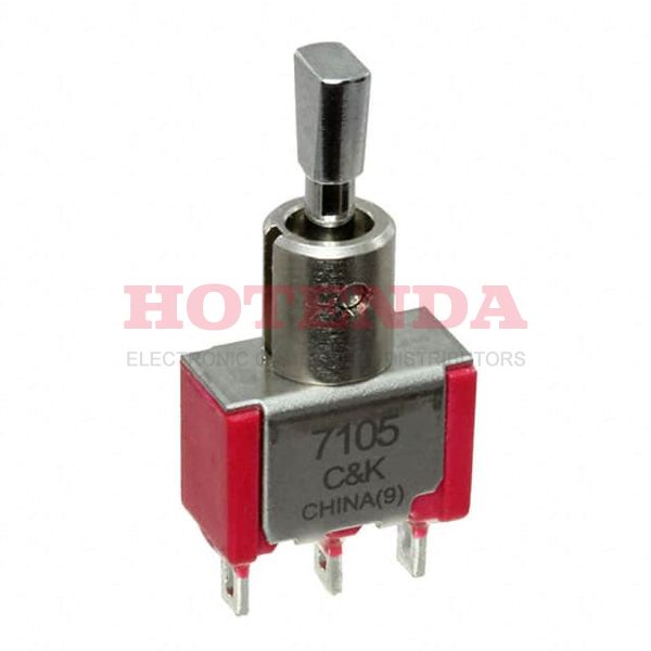 7105P4D9ZQE - Toggle Switches (ON)-OFF-(ON) SPDT