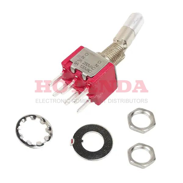 U21K2CQE - SWITCH TOGGLE DPDT 5A 120V