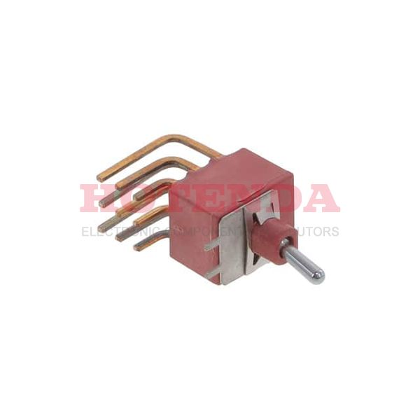 E201MD1AQE - Switch Toggle ON None ON DPDT Round Lever PC Pins 7.5A 250VAC 28VDC PC Mount with Bracket