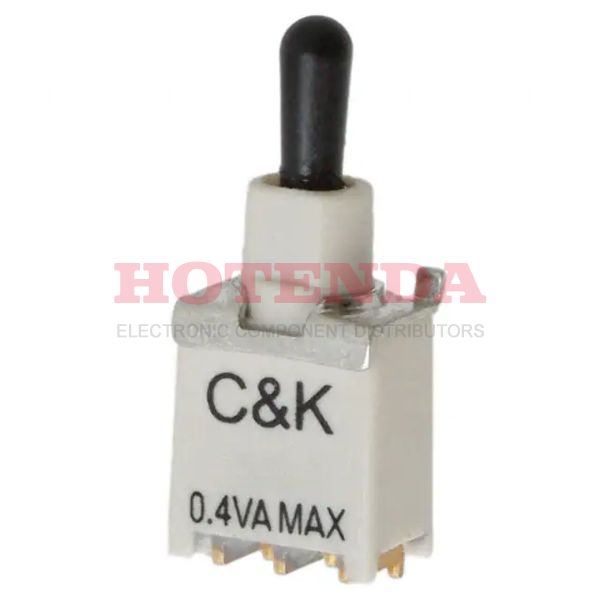 ET05M3D1SA1BE - Switch Toggle Mom OFF Mom SPDT Round Lever Gull Wing 20VAC 20VDC 0.4VA PC Mount with Bracket T/R