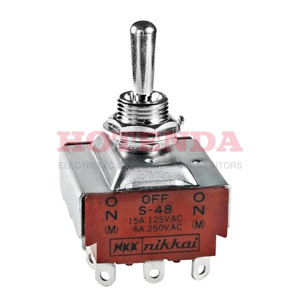 S48 - SWITCH TOGGLE 4PDT 15A 125V