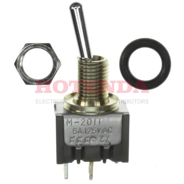 M2011SD3W01-CA - SWITCH TOGGLE SPST 6A 125V