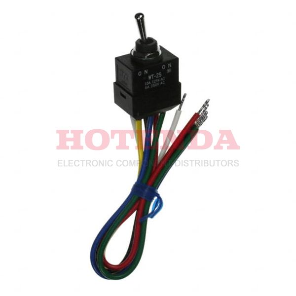 WT25L - SWITCH TOGGLE DPDT 10A 125V