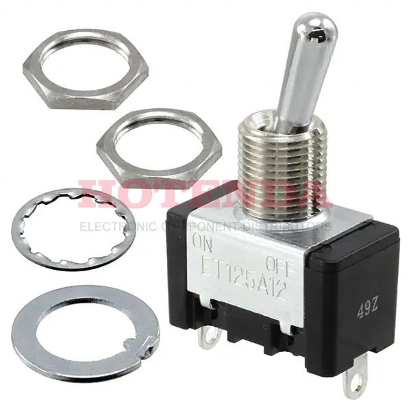 ET125A12-Z - ET125A12-Z datasheet pdf and Toggle Switches product details from Nidec Copal Electronics stock available on our website