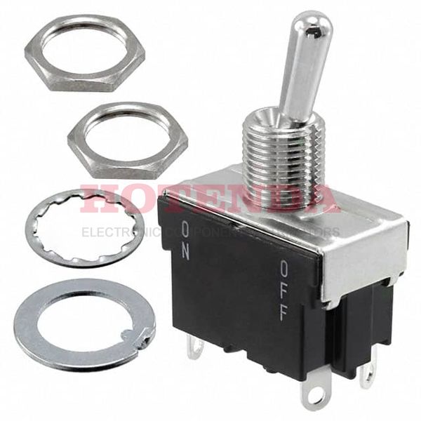 ET215K12-Z - SWITCH TOGGLE DPST 15A 125V