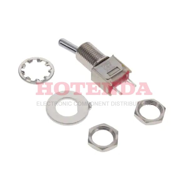 T102STCQE - Toggle Switches Toggle, SPST, On-Off Non-Illum PC Pin
