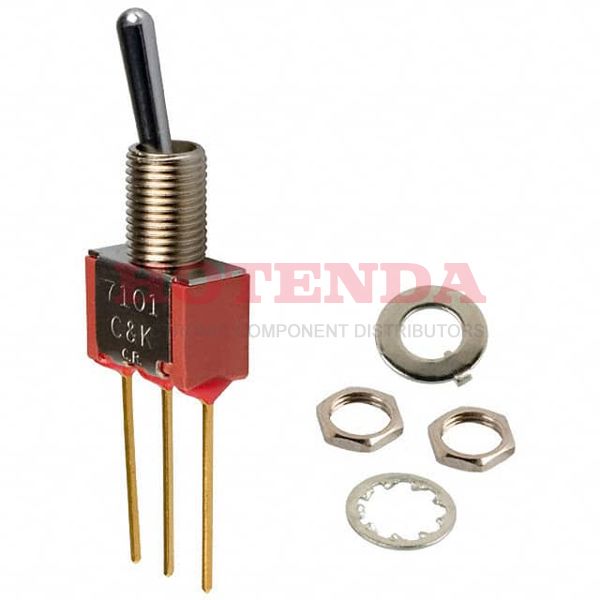 7101SYWBE - SWITCH TOGGLE SPDT 0.4VA 20V