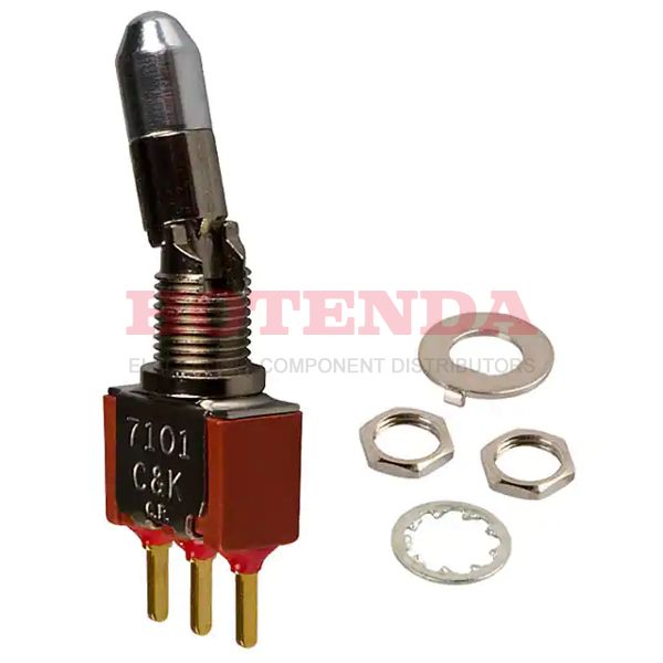 7101K2CBE - SWITCH TOGGLE SPDT 0.4VA 20V