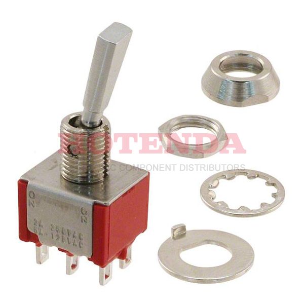 7201P3DZQE - SWITCH TOGGLE DPDT 5A 120V