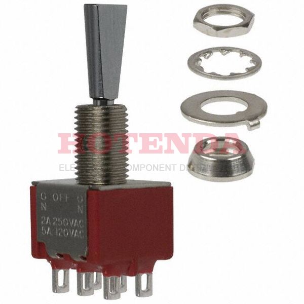 7203P3YZQE - SWITCH TOGGLE DPDT 5A 120V