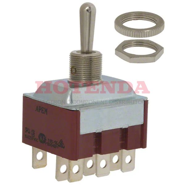 656H/2 - SWITCH TOGGLE 3PDT 15A 125V