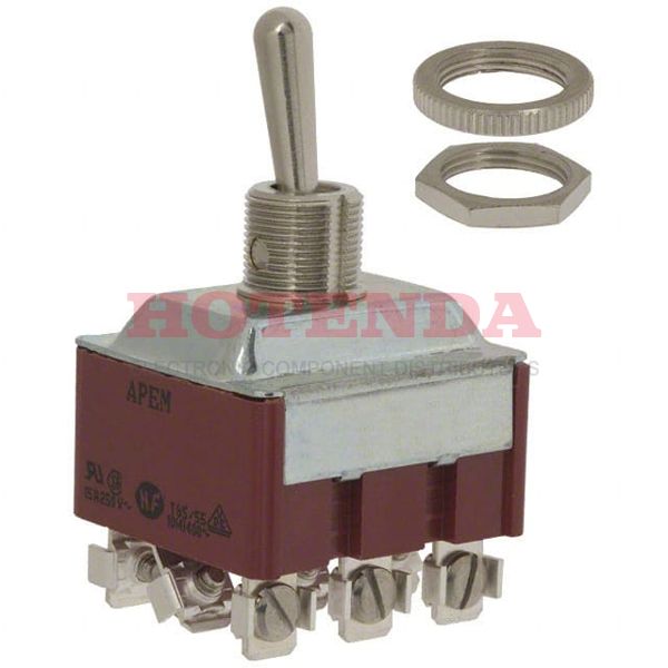 656H - SWITCH TOGGLE 3PDT 15A 125V