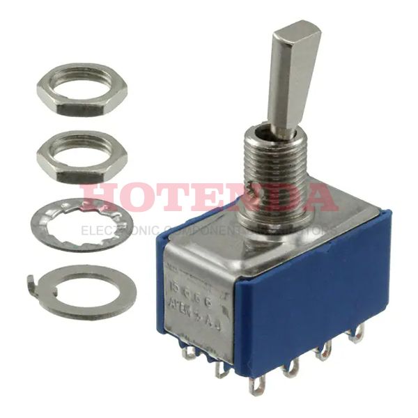5666AB9 - SWITCH TOGGLE 4PDT 6A 125V