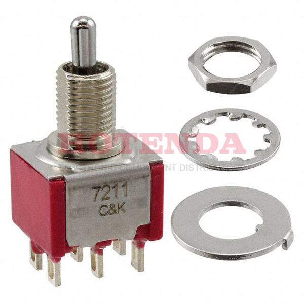 7211MHZQE - SWITCH TOGGLE SP3T 5A 120V