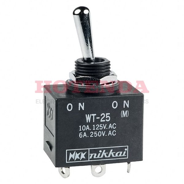 WT25S - SWITCH TOGGLE DPDT 10A 125V