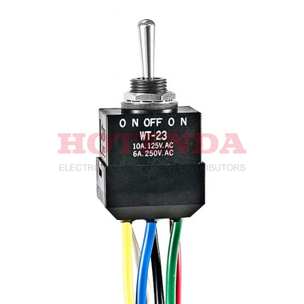 WT23L - SWITCH TOGGLE DPDT 10A 125V