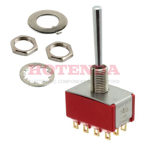 7403LYZGE - SWITCH TOGGLE 4PDT 5A 120V