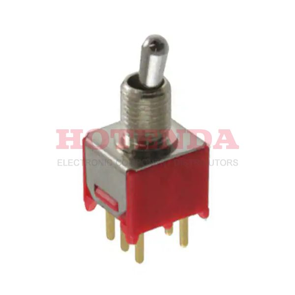 200MDP1T2B1M2RE - SWITCH TOGGLE DPDT 0.4VA 20V
