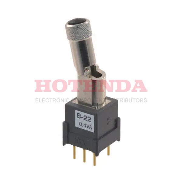 B22LP - SWITCH TOGGLE DPDT 0.4VA 28V