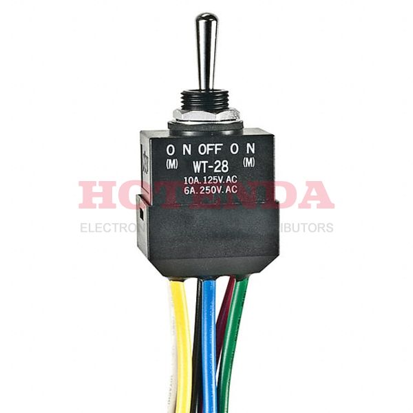 WT28L - SWITCH TOGGLE DPDT 10A 125V