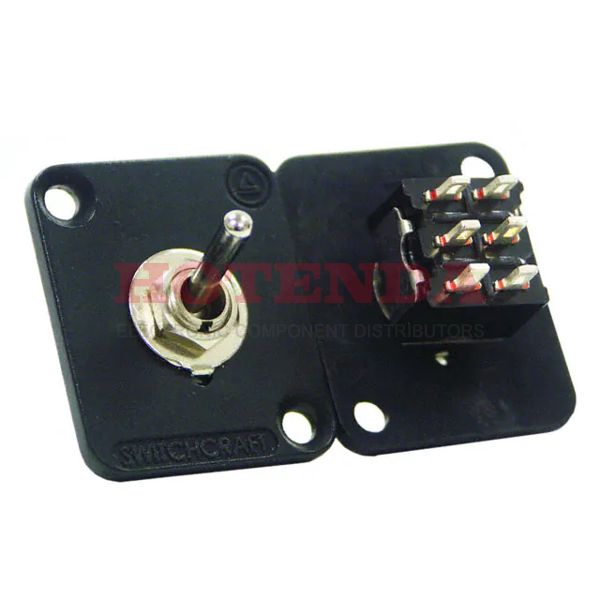 EHTSLB - Illuminated Toggle Switches EH TOGG SWTCH,LOCK,D BLACK FLANGE