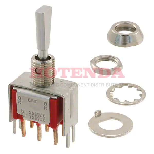 7205P3DV3QE - SWITCH TOGGLE DPDT 5A 120V