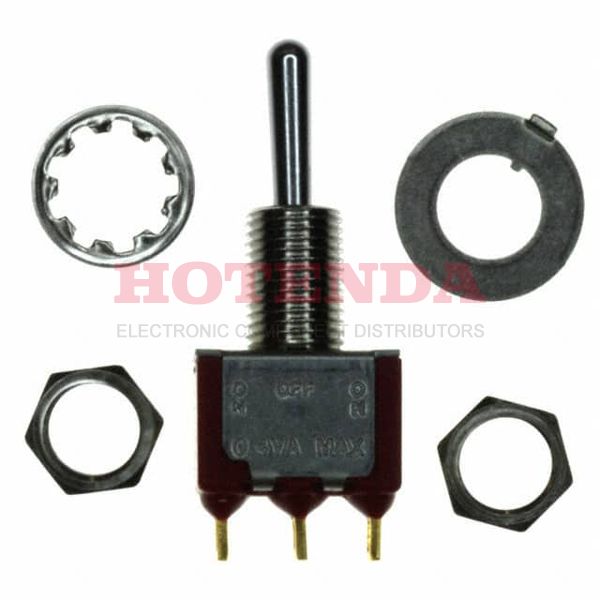 7105SYZBE - SWITCH TOGGLE SPDT 0.4VA 20V
