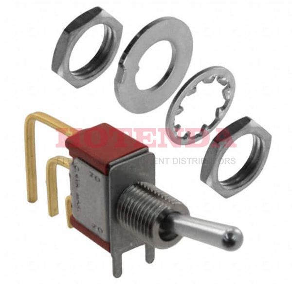 7101SDAV2BE - SWITCH TOGGLE SPDT 0.4VA 20V