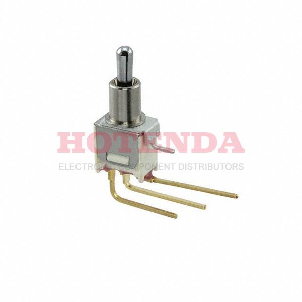 T107MH9AVBE - Switch Toggle ON OFF Mom SPDT Round Lever PC Pins 20VAC 20VDC 0.4VA PC Mount with Bracket