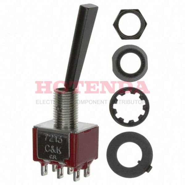 7213P1YZQE2 - SWITCH TOGGLE SP3T 5A 120V