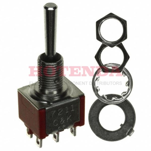7211L2PH3ZQE - SWITCH TOGGLE SP3T 5A 120V
